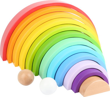 Houten Blokken Regenboog XL