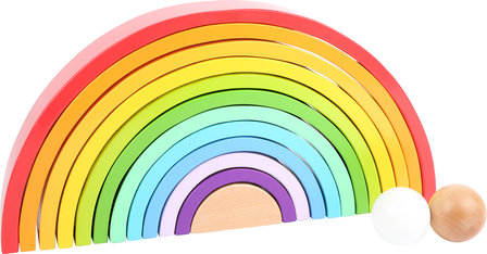 Houten Blokken Regenboog XL