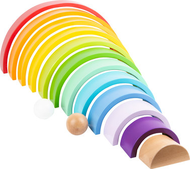 Houten Blokken Regenboog XL