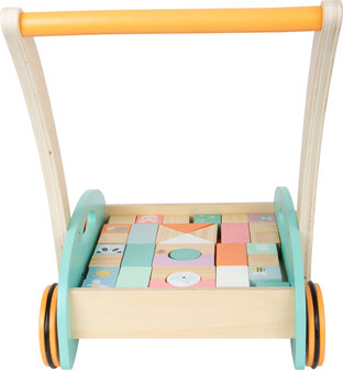 Houten Loopwagen Pastel