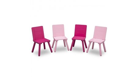 Kindertafeltje met 4 stoeltjes Roze