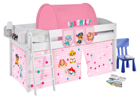 Halfhoogslaper IDA Paw Patrol Roze met tent