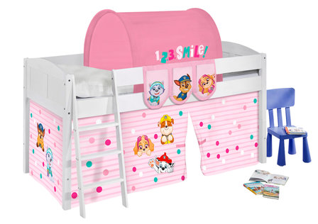 Halfhoogslaper IDA Paw Patrol Roze met tent