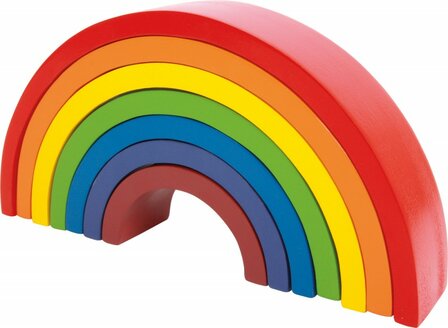 Houten Bouw Blokken Regenboog