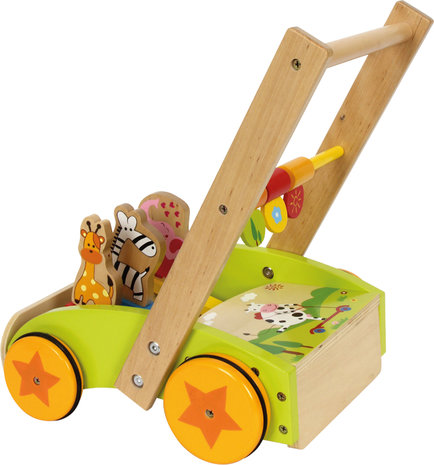 Houten Loopwagen Dieren