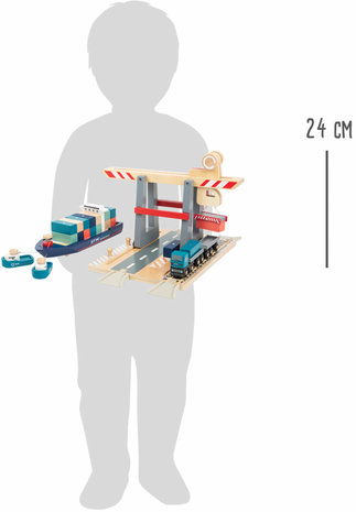 Houten Container Terminal met toebehoren