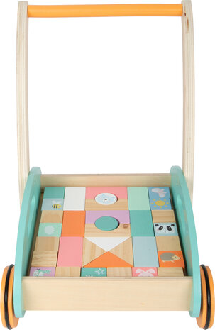 Houten Loopwagen Pastel