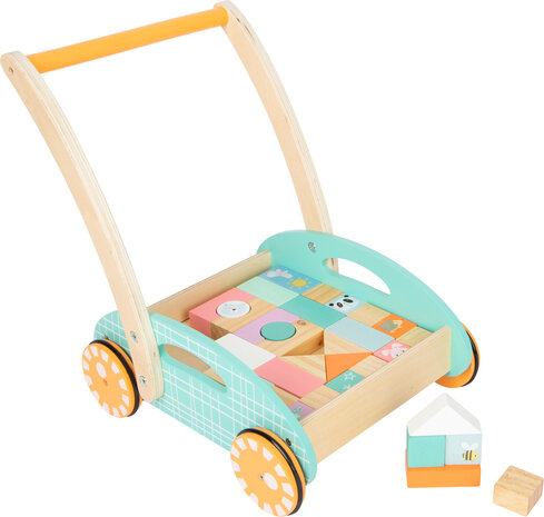 Houten Loopwagen Pastel