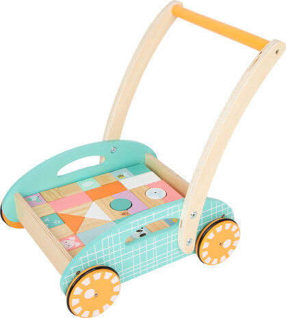 Houten Loopwagen Pastel