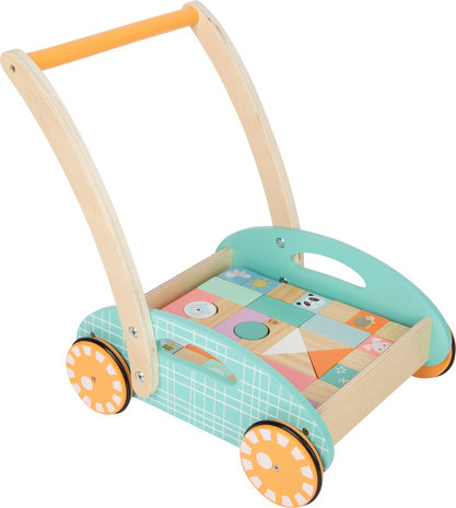 Houten Loopwagen Pastel