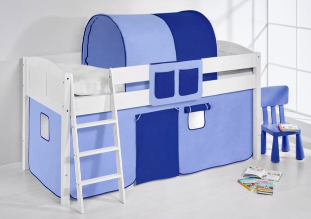 Halfhoogslaper IDA Blauw met tent