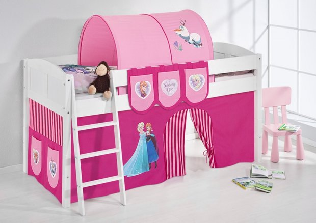 Halfhoogslaper IDA Frozen Roze met tent