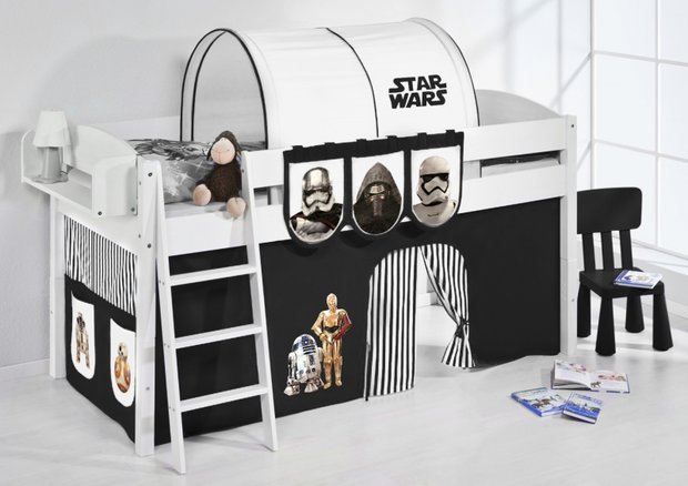 Halfhoogslaper IDA Star Wars Zwart met tent