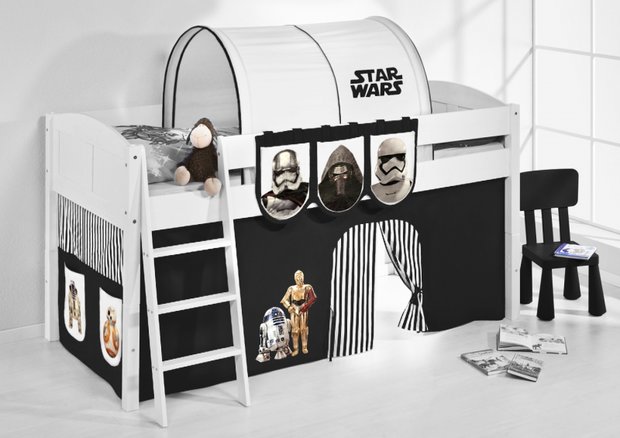 Halfhoogslaper IDA Star Wars Zwart met tent