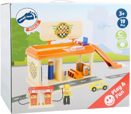 Houten Tankstation (nu met extra gratis set!)