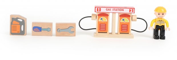 Houten Tankstation (nu met extra gratis set!)