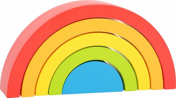 Houten Blokken Regenboog