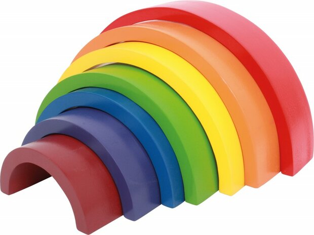 Houten Bouw Blokken Regenboog