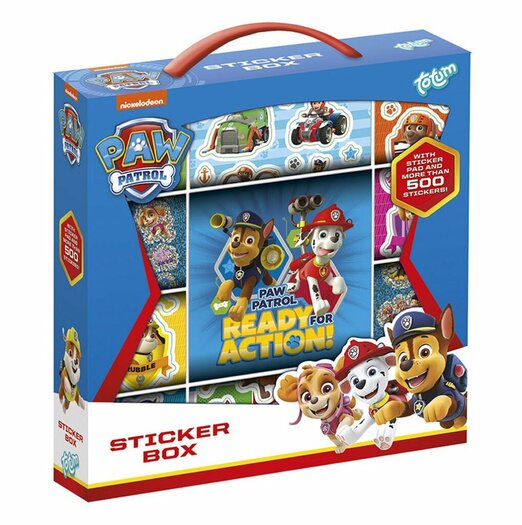 Paw Patrol Sticker Box 500+ Stickers + PlakTekenblok