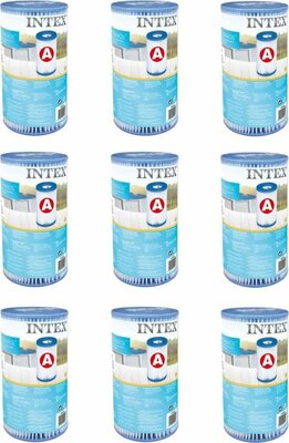 Intex 29000 Filter Cartridge Type A 9 stuks voor Zwembad 244/305/366 cm