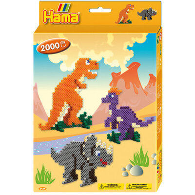 Hama 3434 Dino World Strijkkralen 2000 stuks