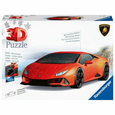 Ravensburger 3D Puzzel Lamborgini Huracán EVO 108 Stukjes