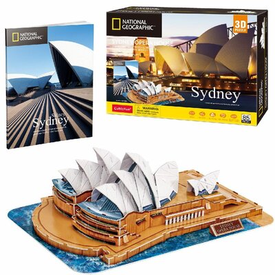 Cubic Fun National Geographic 3D Puzzel Opera House Sydney 86 Stukjes