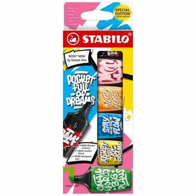 Stabilo Boss Mini Snooze One Markers 6 Stuks