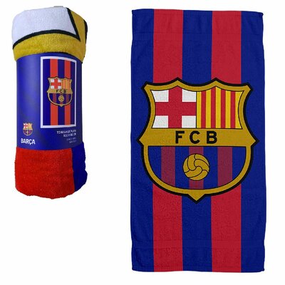 FC Barcelona Badlaken 100x180 cm Blauw/Rood
