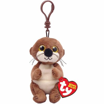 TY Beanie Babies Bellies Clip Knuffel Otter Mitch 10 cm