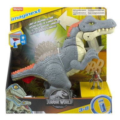 Fisher Price Imaginext Jurassic World Ultra Snap Spinosaurus + Licht en Geluid