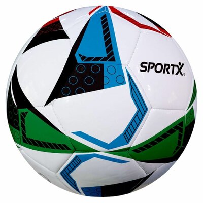 SportX Voetbal Triangle Froster 330-350 g Wit/Groen/Rood/Blauw