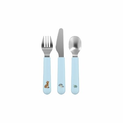 Mepal Little Dutch Forest Friends Bestek 3-delig Blauw
