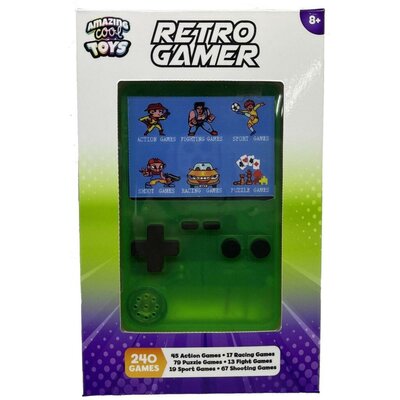 Amazing Cool Retro Gamer Transparant Groen