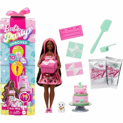 Barbie Party Unboxed Pop met Roze Highlights