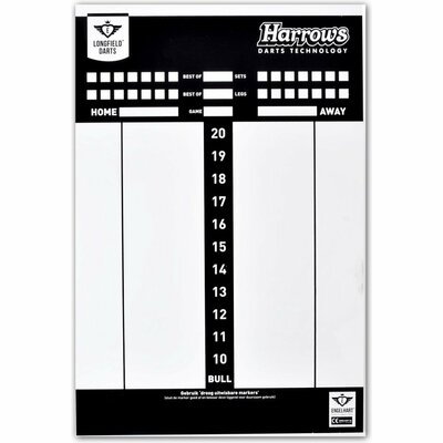 Longfield Harrows Dart Scorebord Whiteboard