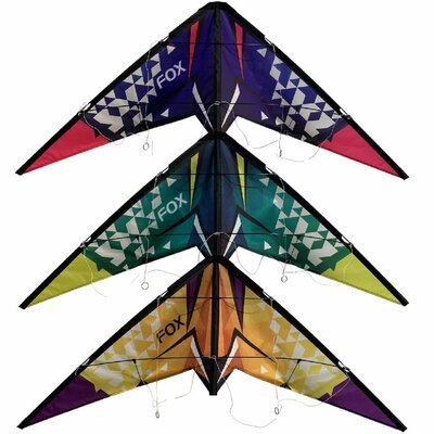 Rhombus Fox Stuntvlieger 115x45 cm Assorti