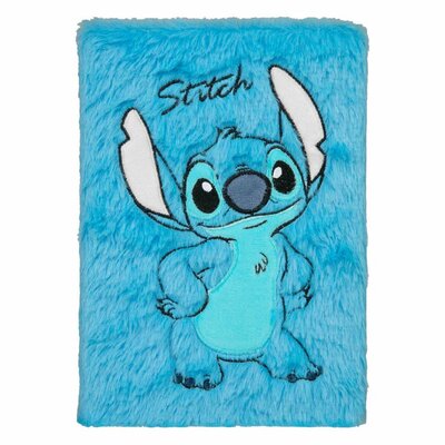 Disney Stitch Pluche Notieboekje A5 Blauw