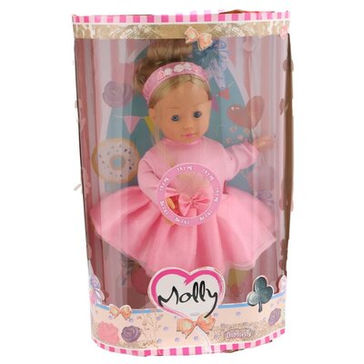 Molly Dansende Pop 40 cm + Geluid Roze