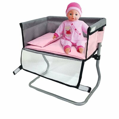 Poppen Verzorgingstafel 39x25x39 cm Grijs/Roze