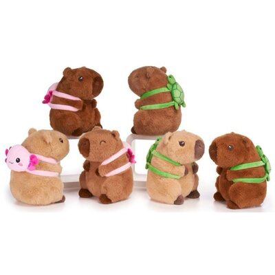 Cabibara Knuffel met Rugzak 22 cm Assorti