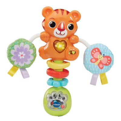 VTech Baby Premium Collectie Tijger Rammelaar + Licht en Geluid