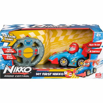Nikko RC My First Little Racer 1:20 + Geluid Blauw/Rood