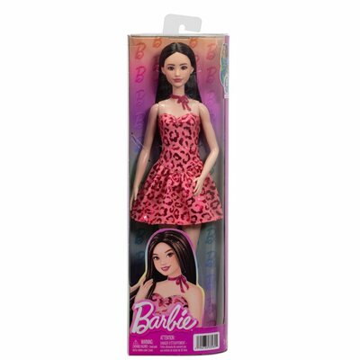 Barbie Fashionistas Pop met Roze Jurk en Luipaardprint