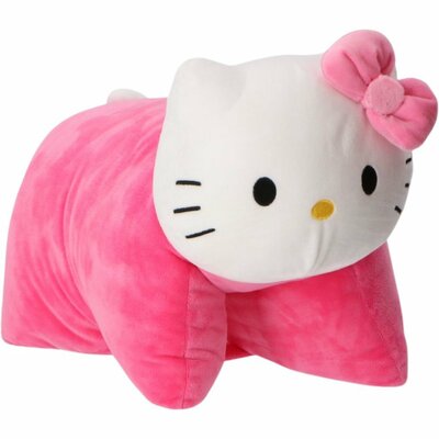 Hello Kitty Knuffelkussen 45x28 cm Roze/Wit