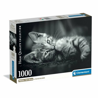 Clementoni High Quality Collection Puzzel Kitten 1000 Stukjes + Poster