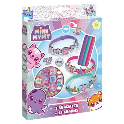 Mini Mymy 3 Armbanden en 18 Bedeltjes