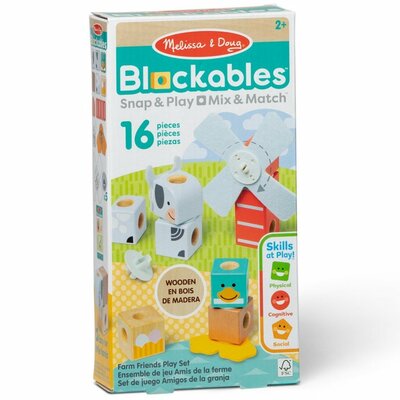 Melissa & Doug Blockables Boerderijdieren