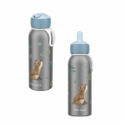 Mepal Isoleerfles Flip Little Dutch Forest Friends 350 ml RVS/Blauw