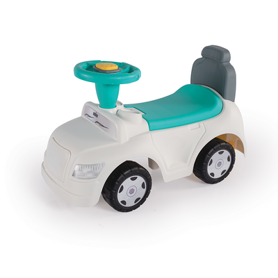 Dolu Step Car 2in1 Loopauto & Loopwagen Wit/Blauw